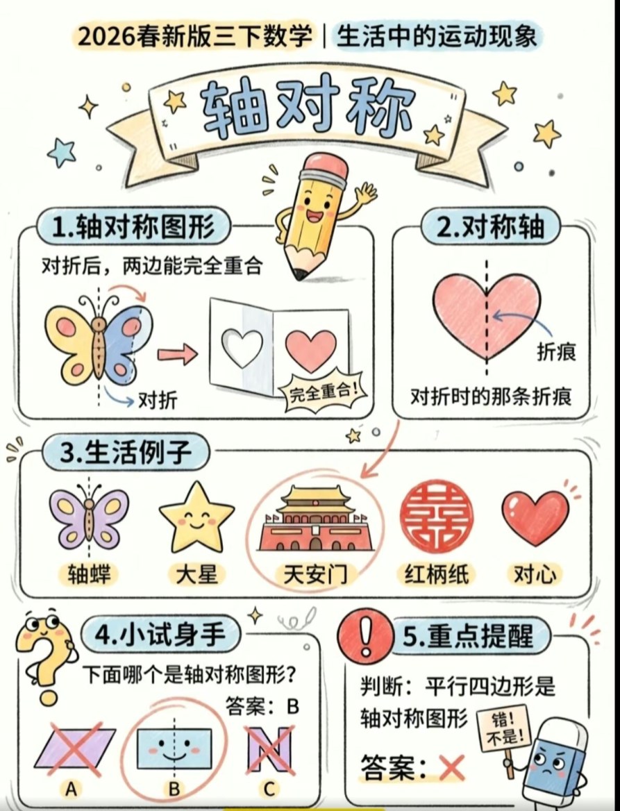 【2026春新版】三年级下册轴对称【高彩板】.pdf