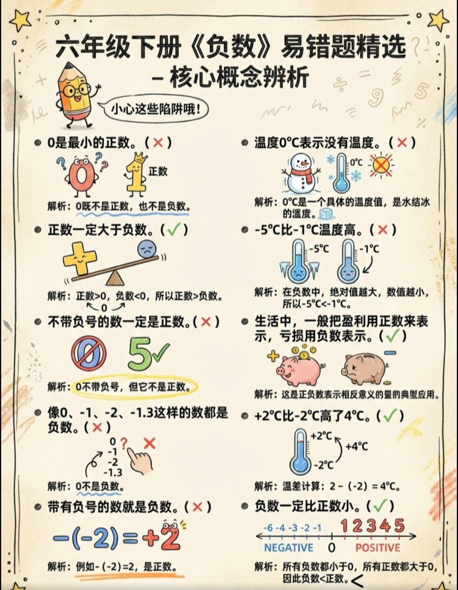 【2026春新版】六年级下册负数【高彩板】.pdf-985文库