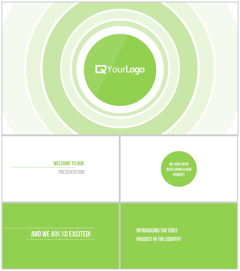 绿色小清新欧美风商务个人简介自我介绍PPT模板