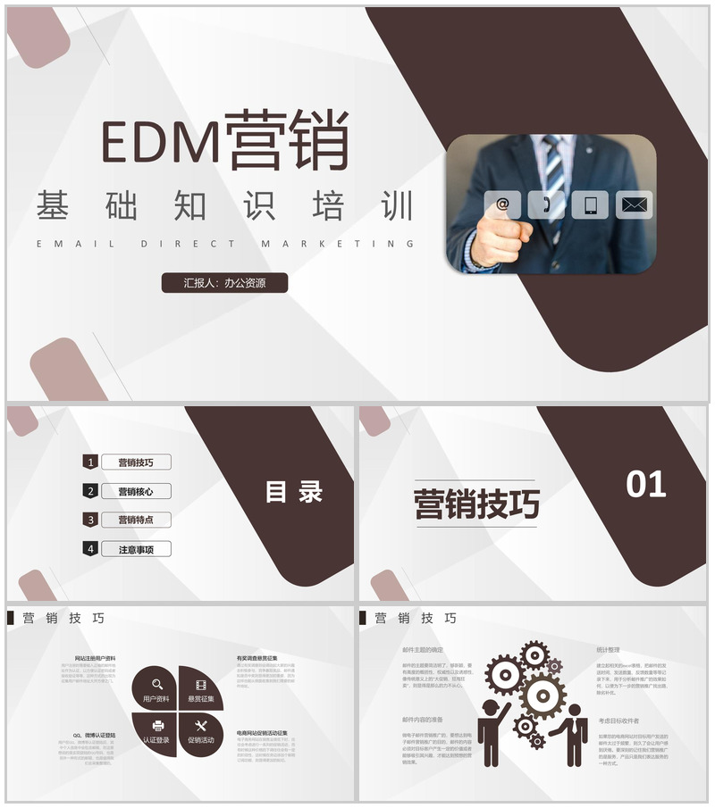 活动策划EDM营销策划公关活动方案基础知识培训PPT模板