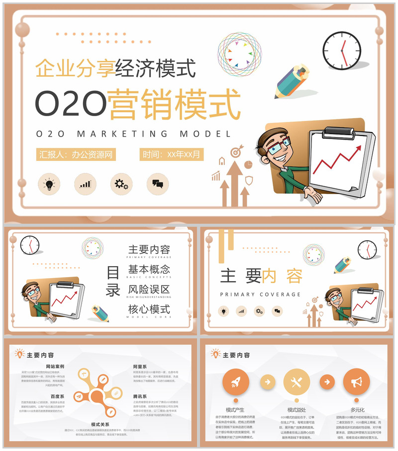 社区互联网O2O营销模式营销策略PPT模板