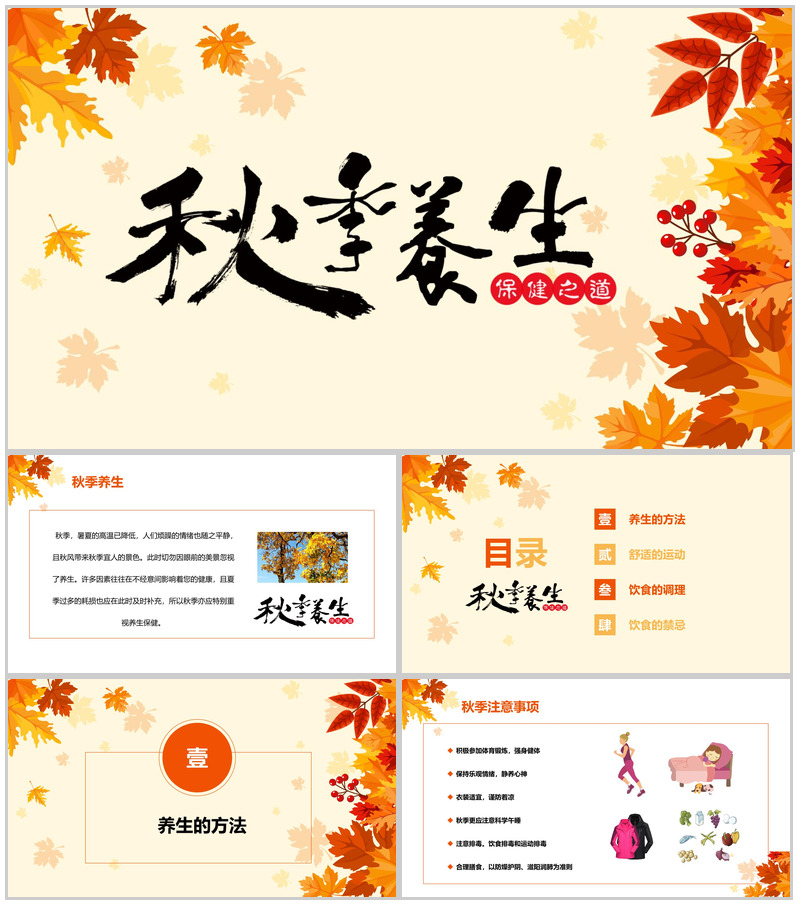 养生保健PPT模板