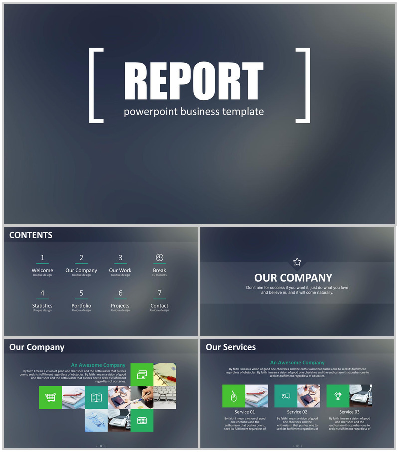 商务风商业计划书工作总结汇报PPT模板