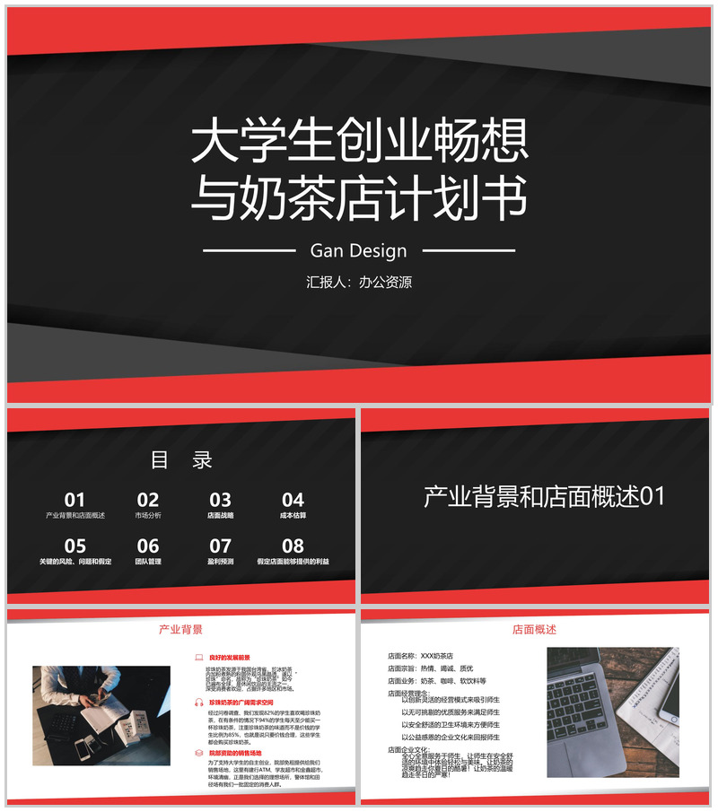 有梦想就有行动！大学生创业畅想与奶茶店计划书