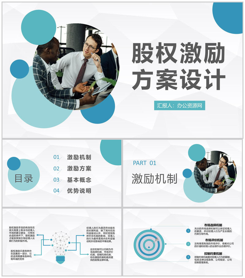 互联网公司股权激励方案设计员工薪酬管理制度规定PPT模板