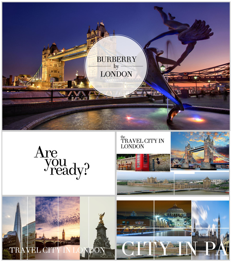 欧美大气图文背景旅游旅行风景图片介绍PPT模板