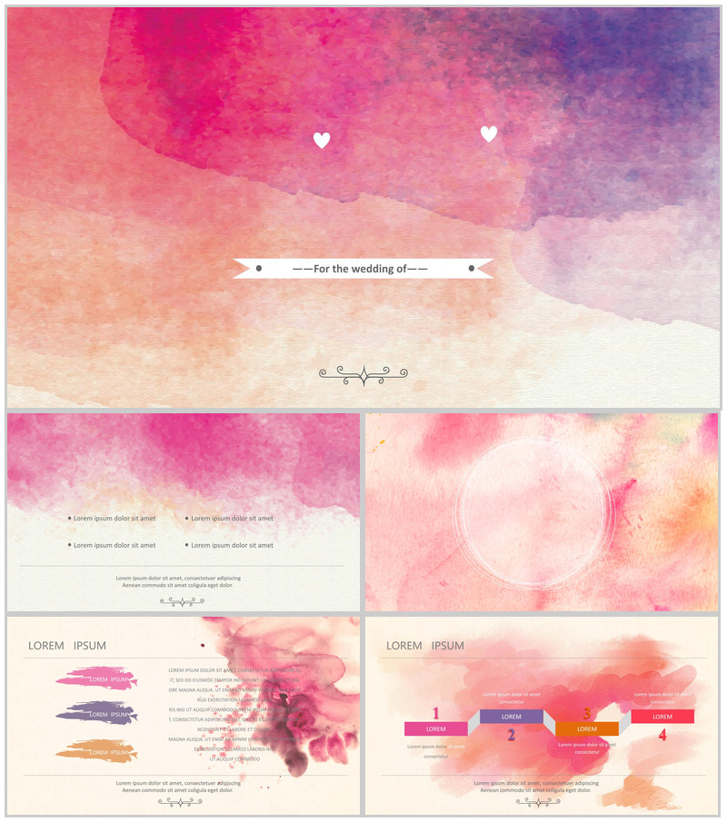 大气手绘唯美产品介绍PPT模板