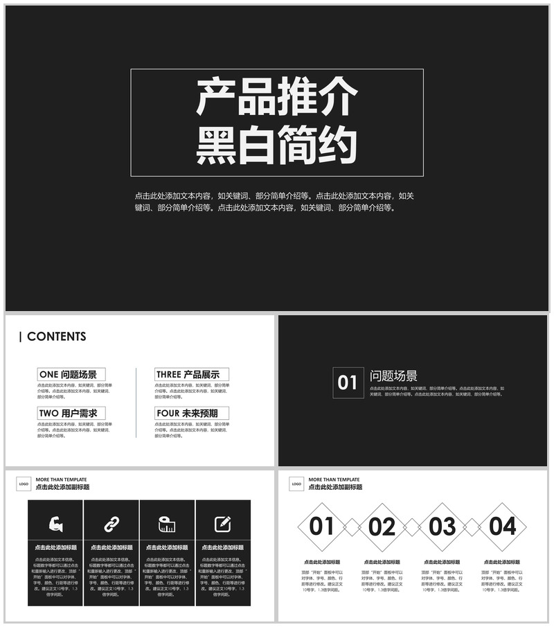 复古产品简介推广PPT模板