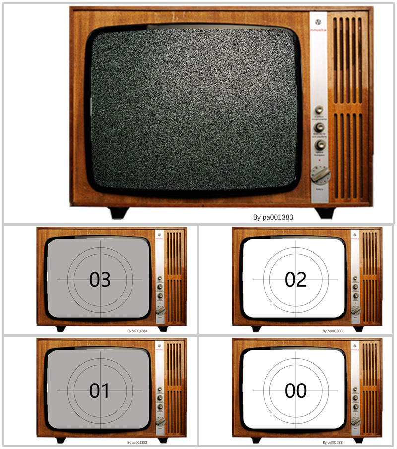 老电视扫描倒计时复古风PPT模板
