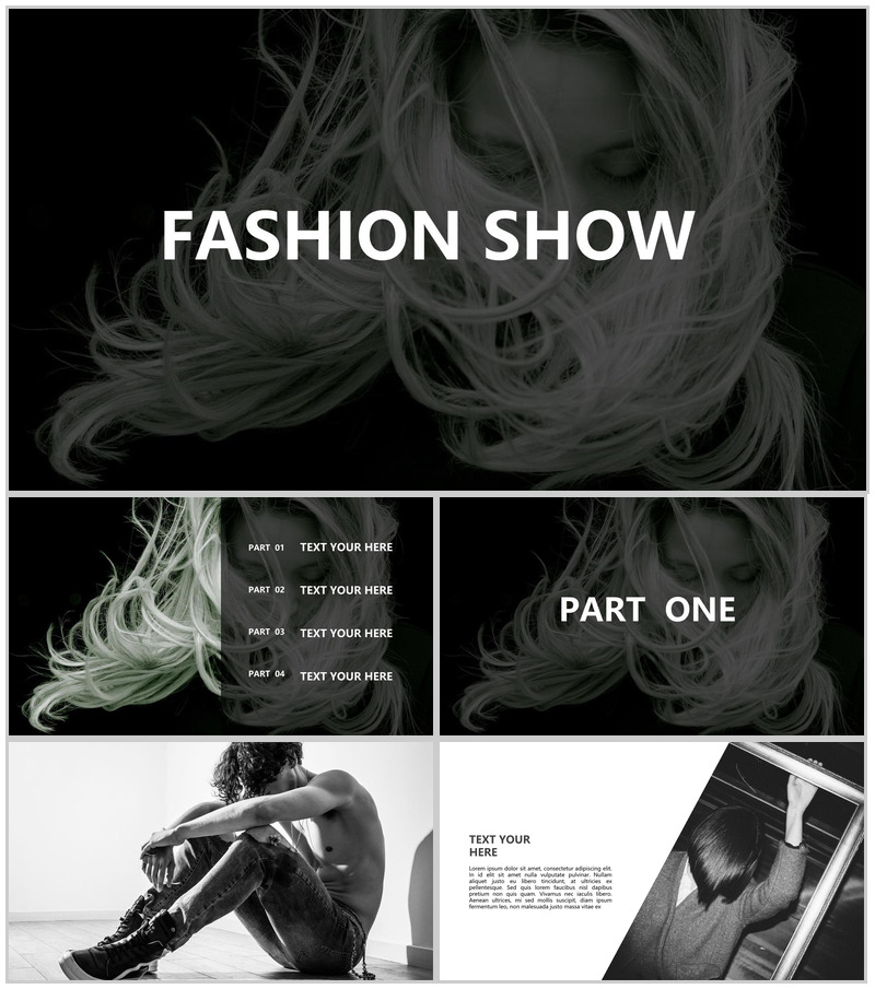 时尚欧美品牌发布会商务计划书PPT模板