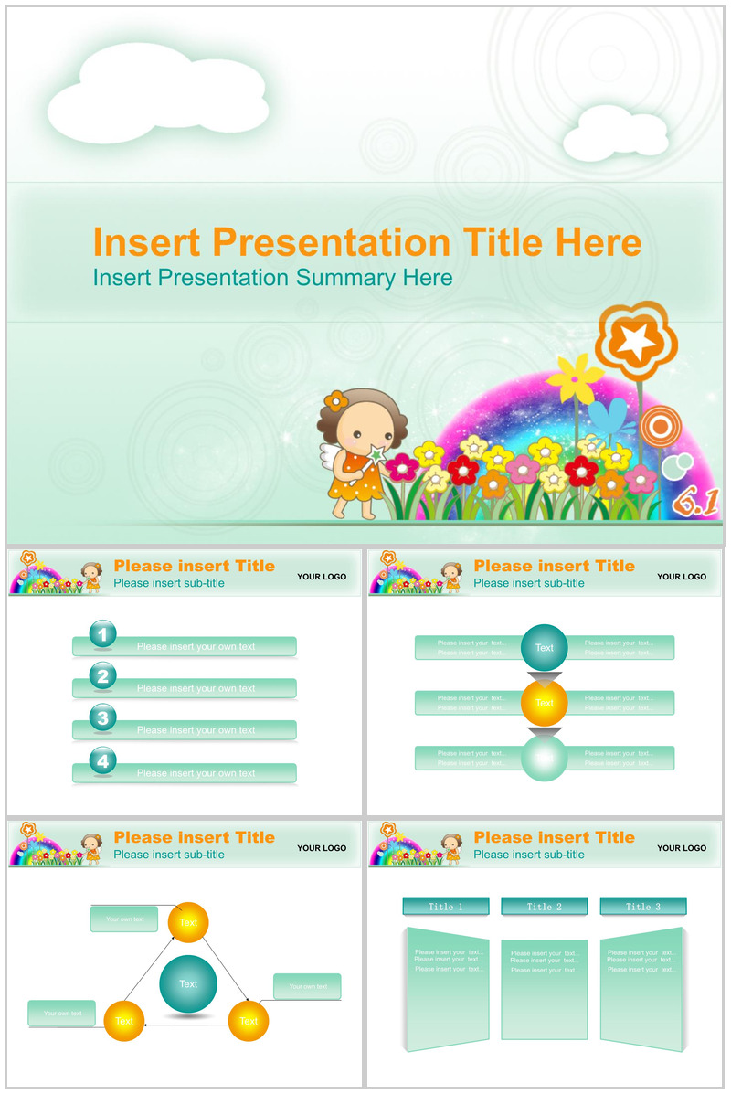 鲜花唯美欧美商务汇报PPT模板