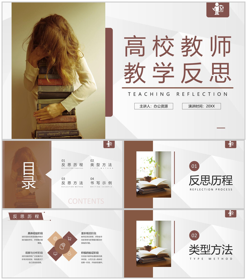 英语教师教学教案设计反思听课评课结果汇报PPT模板