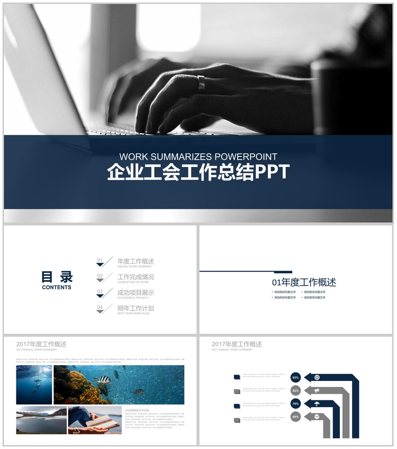 企业工作总结PPT