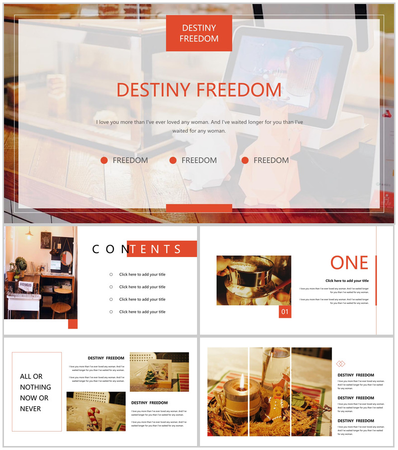 橙色欧美大气杂志风项目策划PPT模板