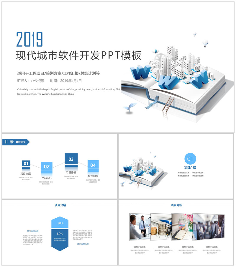 大气简洁商务软件开发策划方案工作汇报