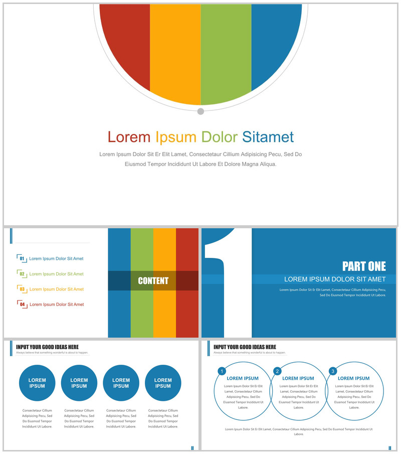 多彩大气商务个人述职报告工作总结汇报PPT模板