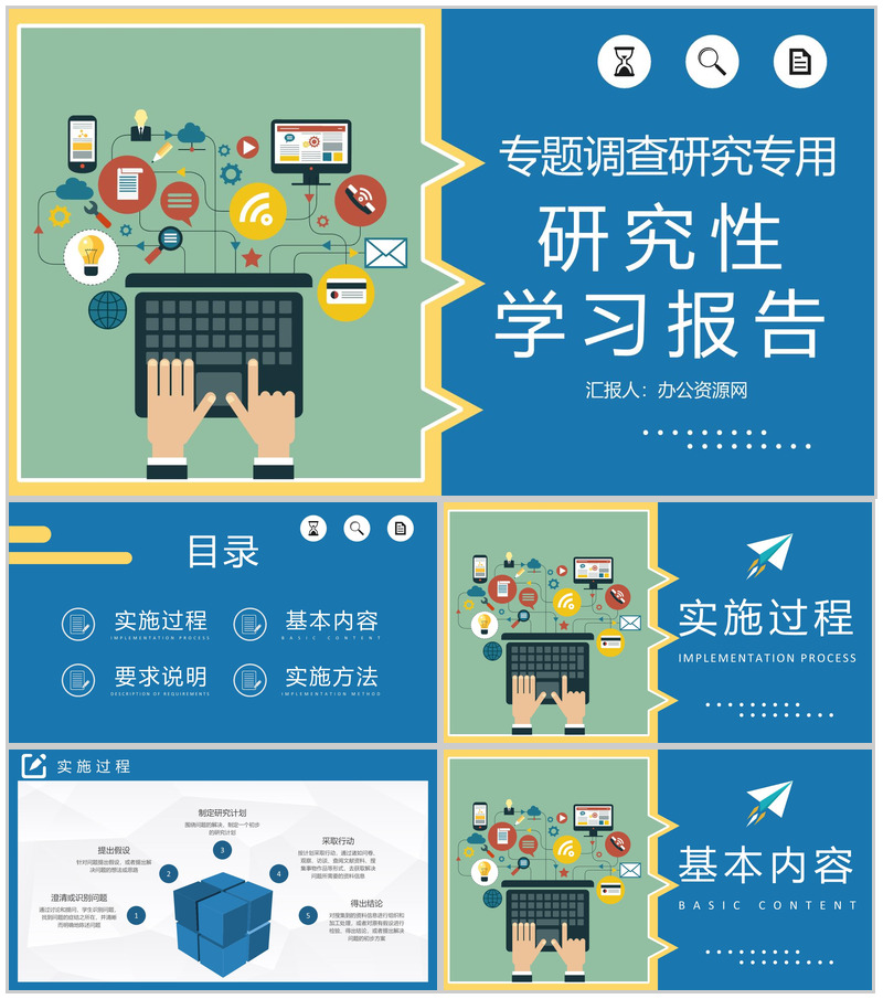 大学生专题调查研究活动总结研究性学习成果报告PPT模板