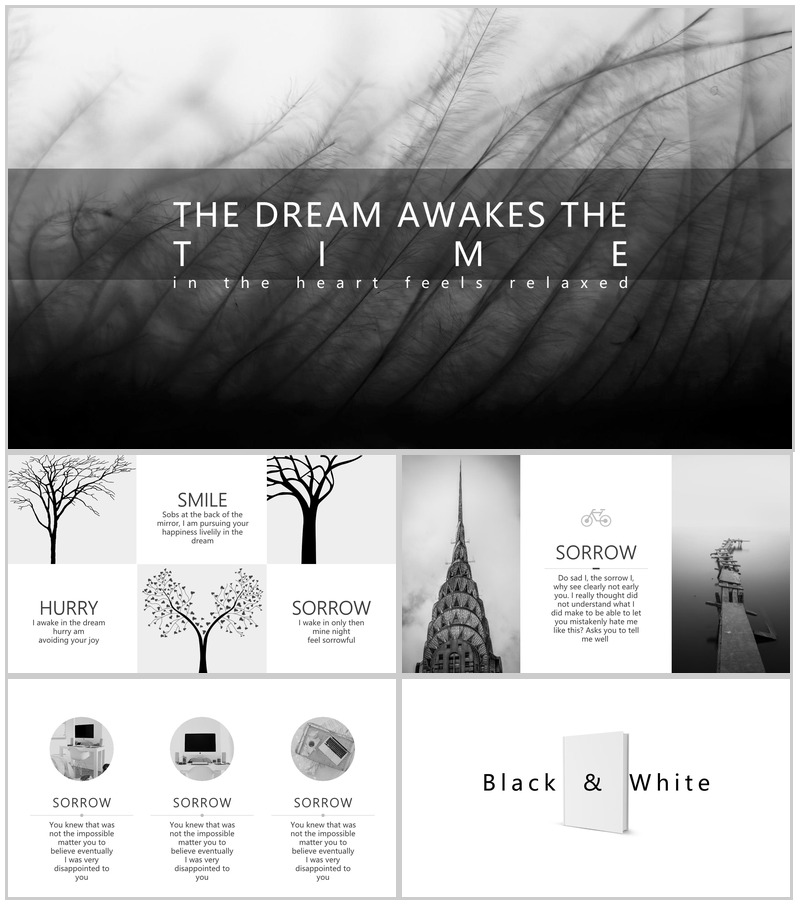 黑色商务欧美大气高端企业商务通用PPT模板