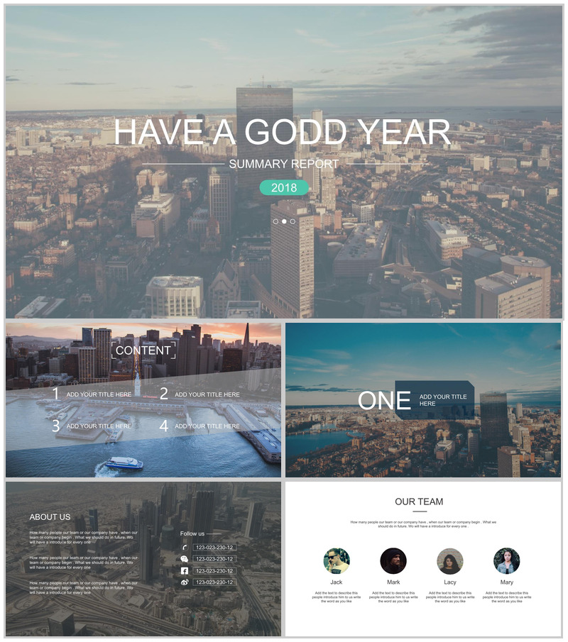 欧美商务唯美商务风总结汇报企业计划PPT模板