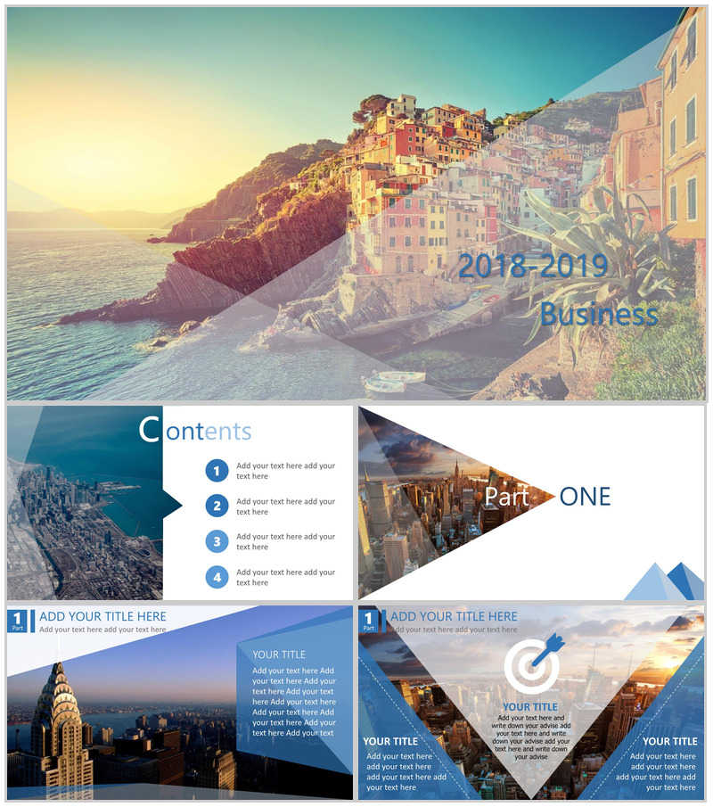 商务欧美大气高端年终总结汇总PPT模板