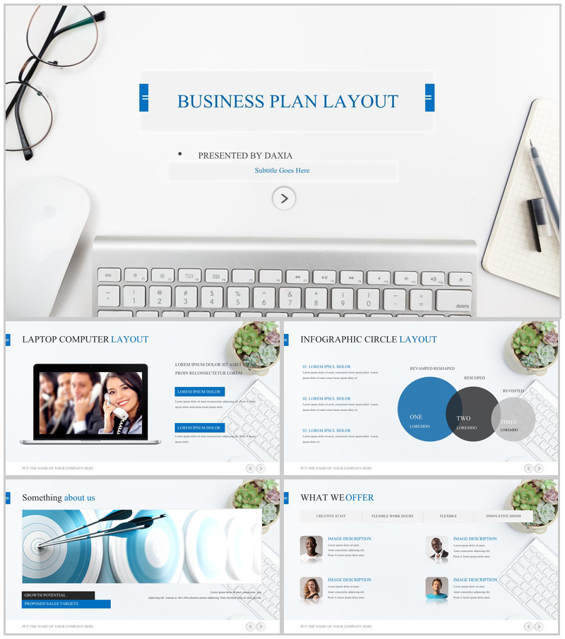 白色大气商务演讲汇报通用PPT模板