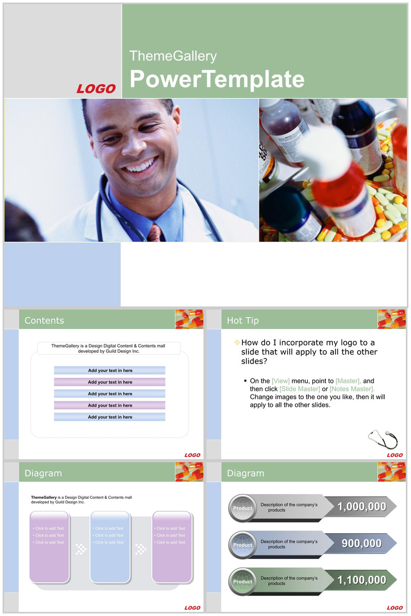 创意实用医学工作汇报PPT模板