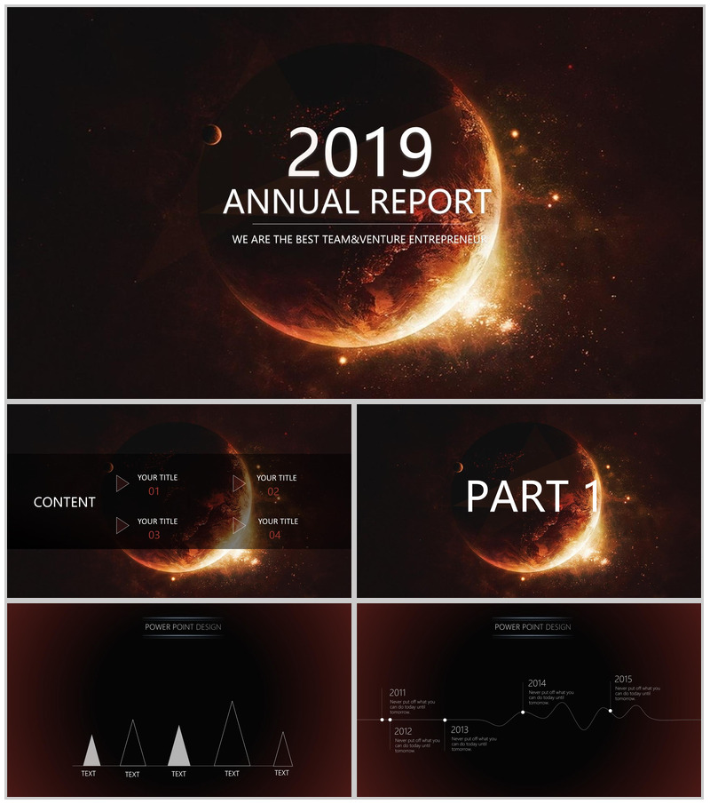 黑底大气科技风商务融资企业宣传PPT模板
