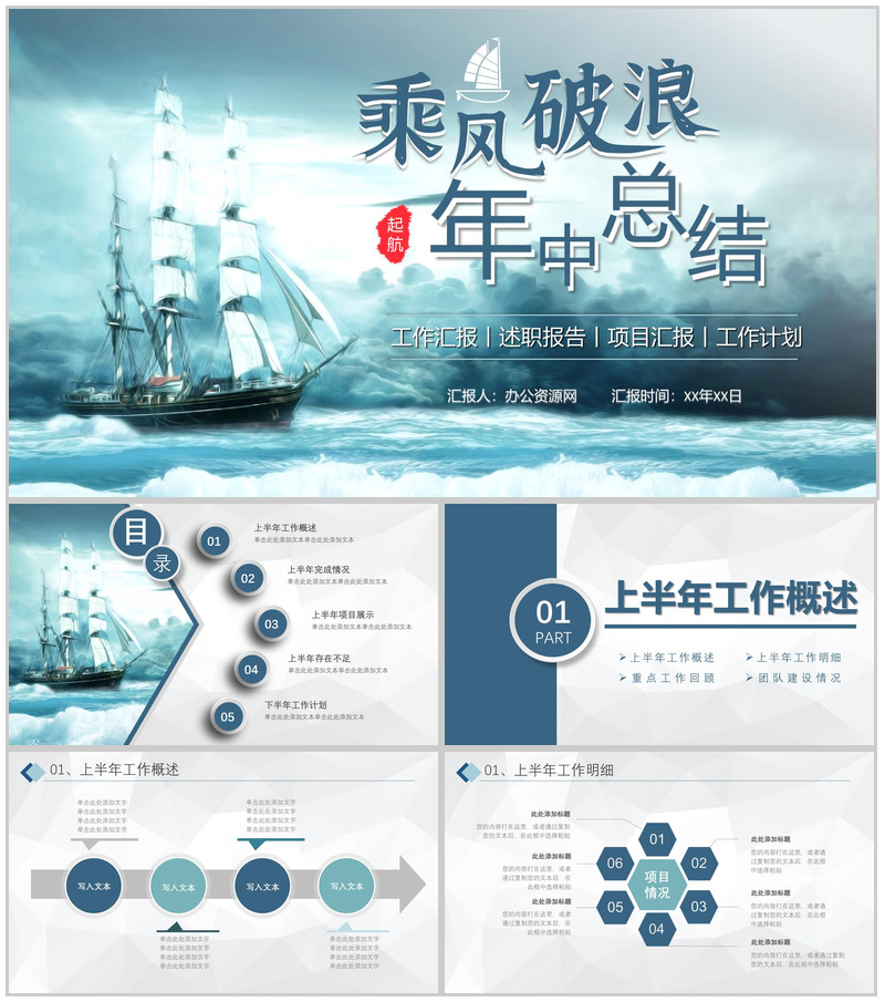 技术研发部年终总结企业员工季度工作成果汇报PPT模板