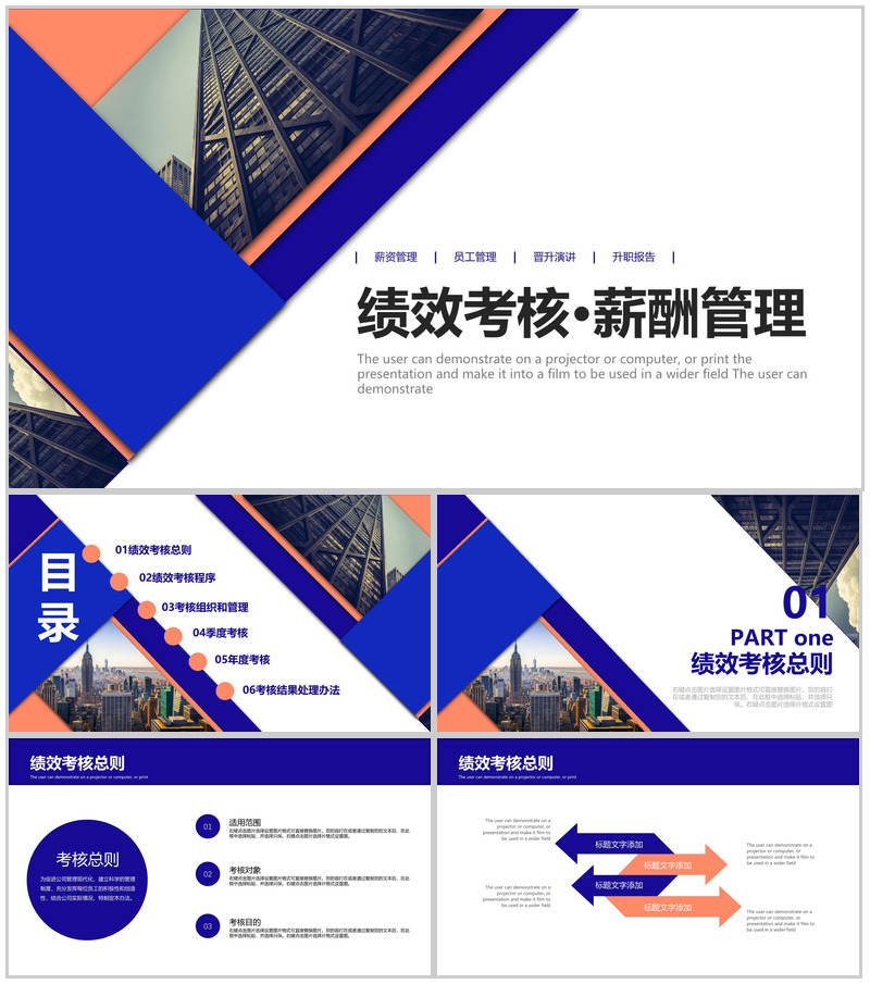 绩效考核薪酬管理PPT模板