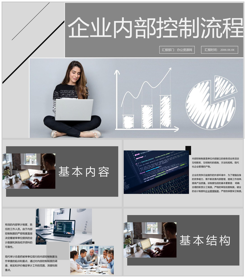 企业内部会计控制应用指引简介流程总结PPT模板